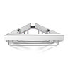 Zack Linea Corner Shower Basket - Polished Finish - 40042 Large Image