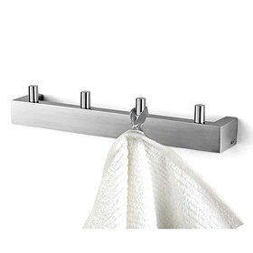 Zack Linea Towel Hook Rail - Stainless Steel - 40389 Large Image