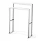 Zack Linea Towel Stand - Polished Finish - 40040 Large Image