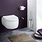 Zack Linea Wall Mounted Toilet Brush - Polished Finish - 40026 Profile Large Image