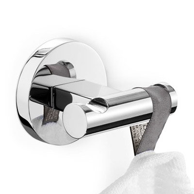 Zack - Scala Stainless Steel Double Towel Hook - 40063 Large Image