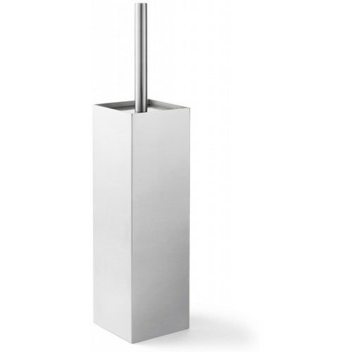 Zack Xero Enclosed Free Standing Toilet Brush - Stainless Steel - 40014 Large Image