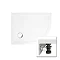 Zamori - 35mm Offset Quadrant Shower Tray with Leg & Panel Set - Right Hand - Various Size Options L