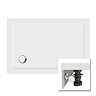 Zamori - 35mm Rectangular Shower Tray with Leg & Panel Set - 1100mm x 800mm Large Image