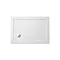 Zamori - White Rectangular 35mm Anti-Bacterial Shower Tray - 1000mm x 800mm - Z1167 Large Image