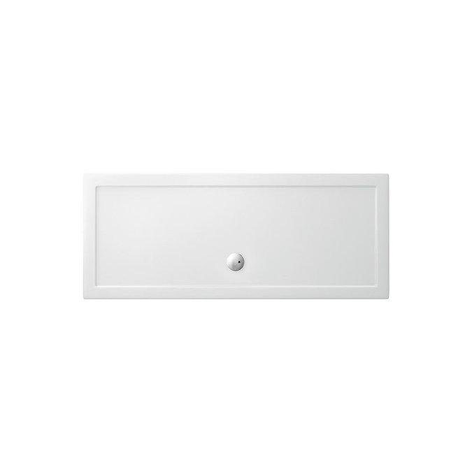 Zamori - White Rectangular 35mm Anti-Bacterial Shower Tray - 1700mm x 700mm - Z1183 Large Image