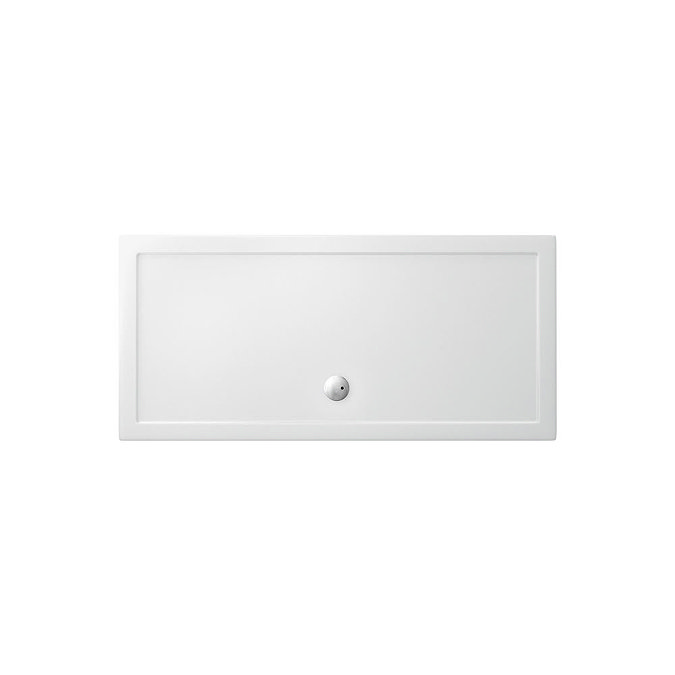 Zamori - White Rectangular 35mm Anti-Bacterial Shower Tray - 1700mm x 800mm - Z1185 Large Image
