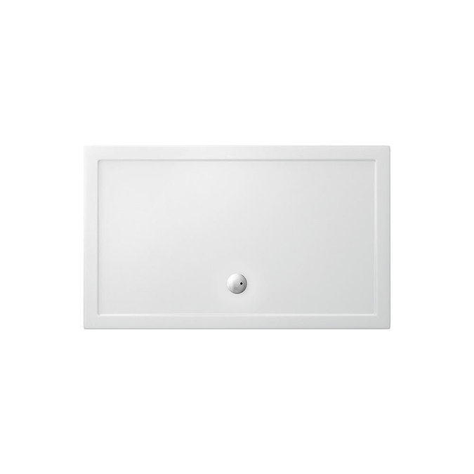 Zamori - White Rectangular 35mm Anti-Bacterial Shower Tray - 1500mm x 900mm - Z1361 Large Image