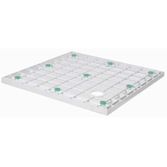 Zamori - 40mm Offset Quadrant Shower Tray - ZAM-40-OFF Profile Large Image