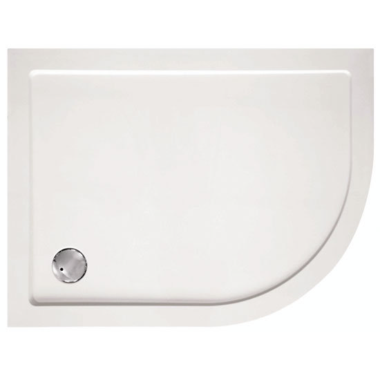 Zamori - 40mm Offset Quadrant Shower Tray - ZAM-40-OFF Large Image
