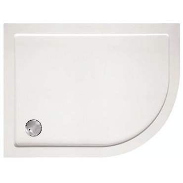 Zamori - 40mm Offset Quadrant Shower Tray - ZAM-40-OFF Profile Large Image