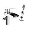 Zen Open Spout Mono Bath Shower Mixer with Shower Kit  Profile Large Image