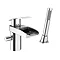 Zen Open Spout Mono Bath Shower Mixer with Shower Kit  Profile Large Image