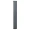 Zeto Vertical Double Panel Radiator - Anthracite (1800 x 236mm) Large Image