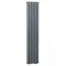 Zeto Vertical Double Panel Radiator - Anthracite (1800 x 354mm) Large Image