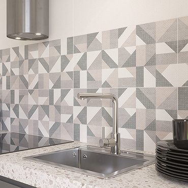 Zion Geo Decor Wall Tiles - 300 x 600mm  Profile Large Image