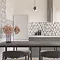 Zion Geo Ivory Wall Tiles - 300 x 600mm Feature Large Image